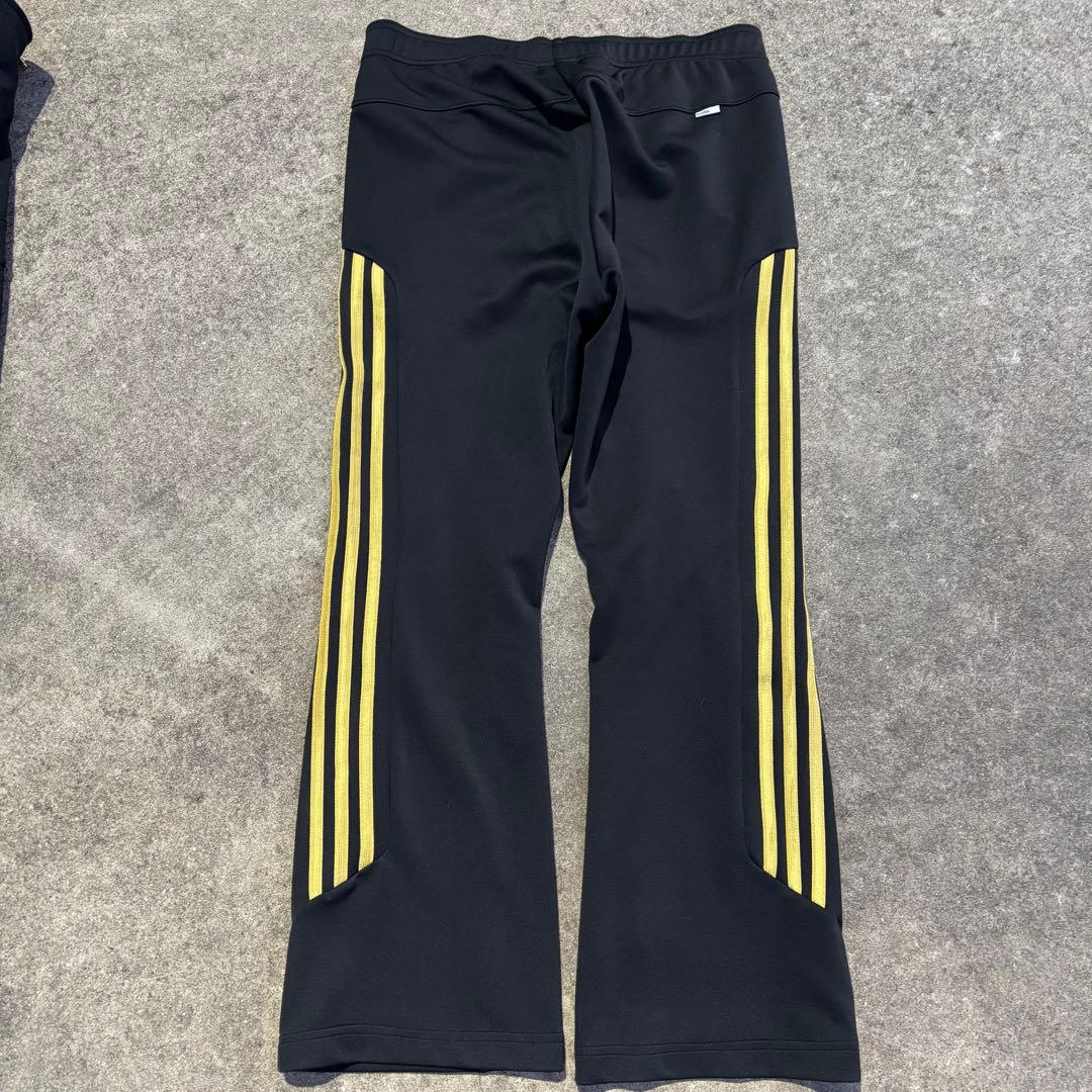 adidas セットアップ ジャージ 黒金 セミフレア y2k ストリート
