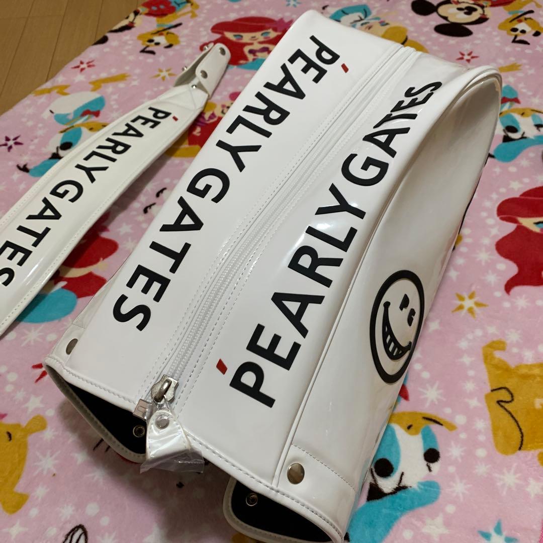 新品　PEARLY GATES パターンオーダー品 　キャディーパッグ　白