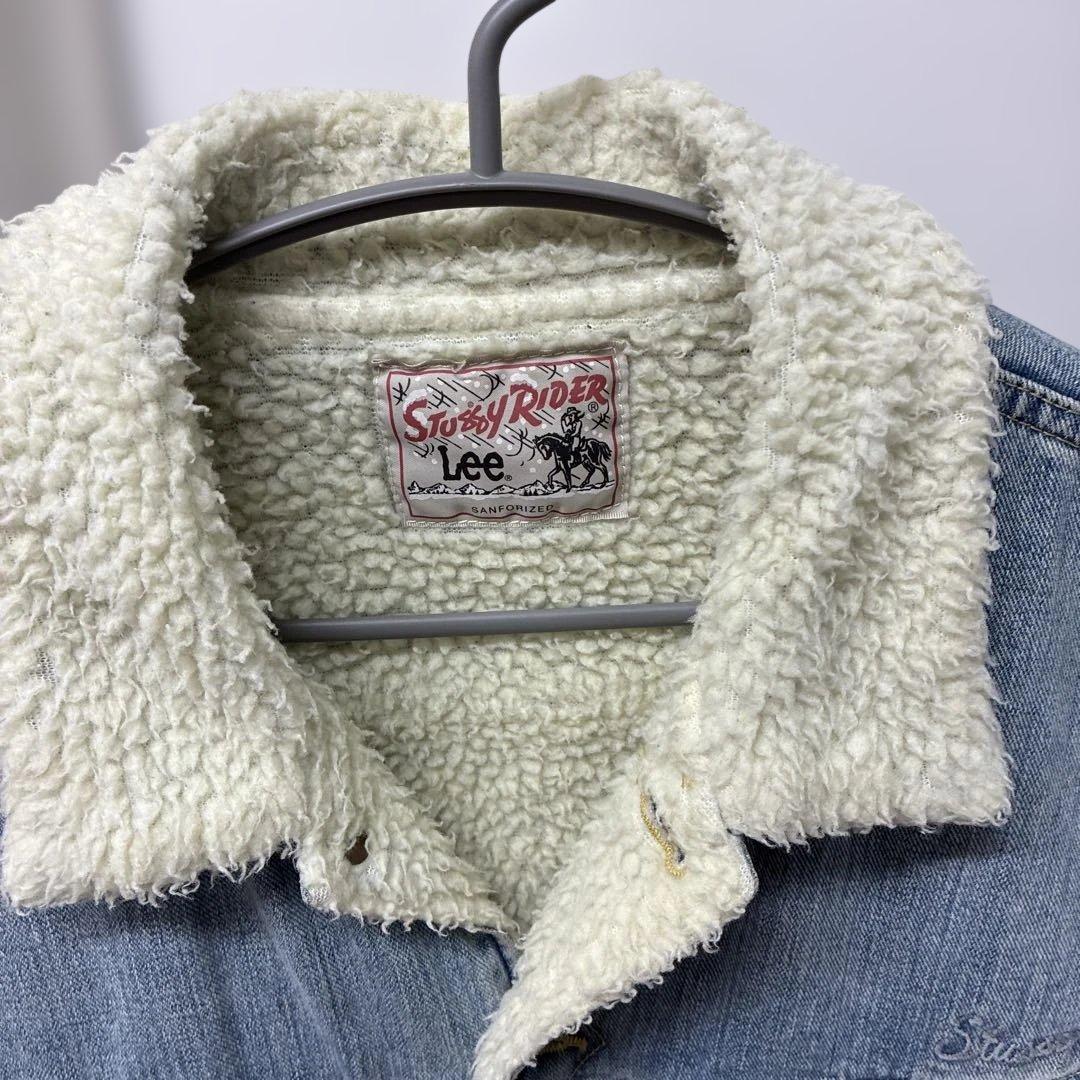 STUSSY × Lee ストームライダー ボア デニムジャケット Lサイズ
