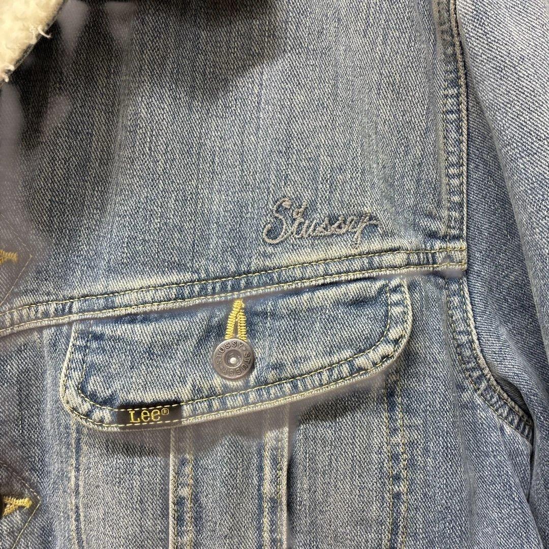 STUSSY × Lee ストームライダー ボア デニムジャケット Lサイズ