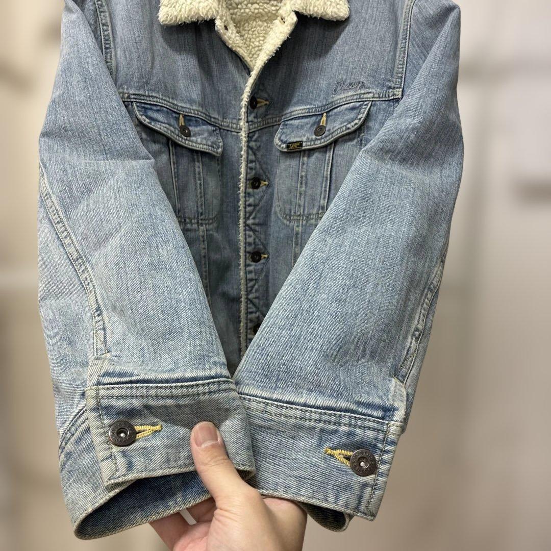 STUSSY × Lee ストームライダー ボア デニムジャケット Lサイズ