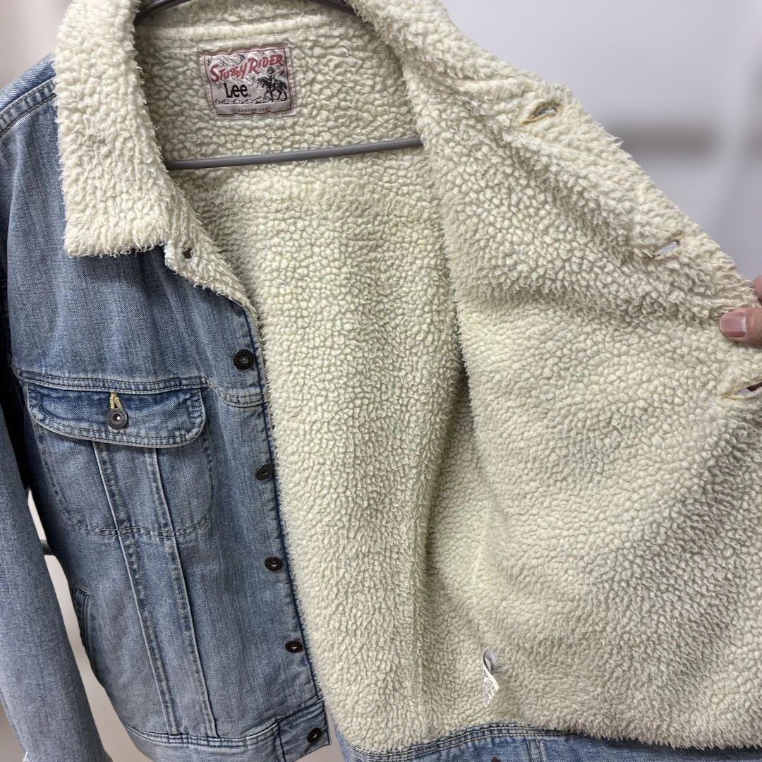 STUSSY × Lee ストームライダー ボア デニムジャケット Lサイズ