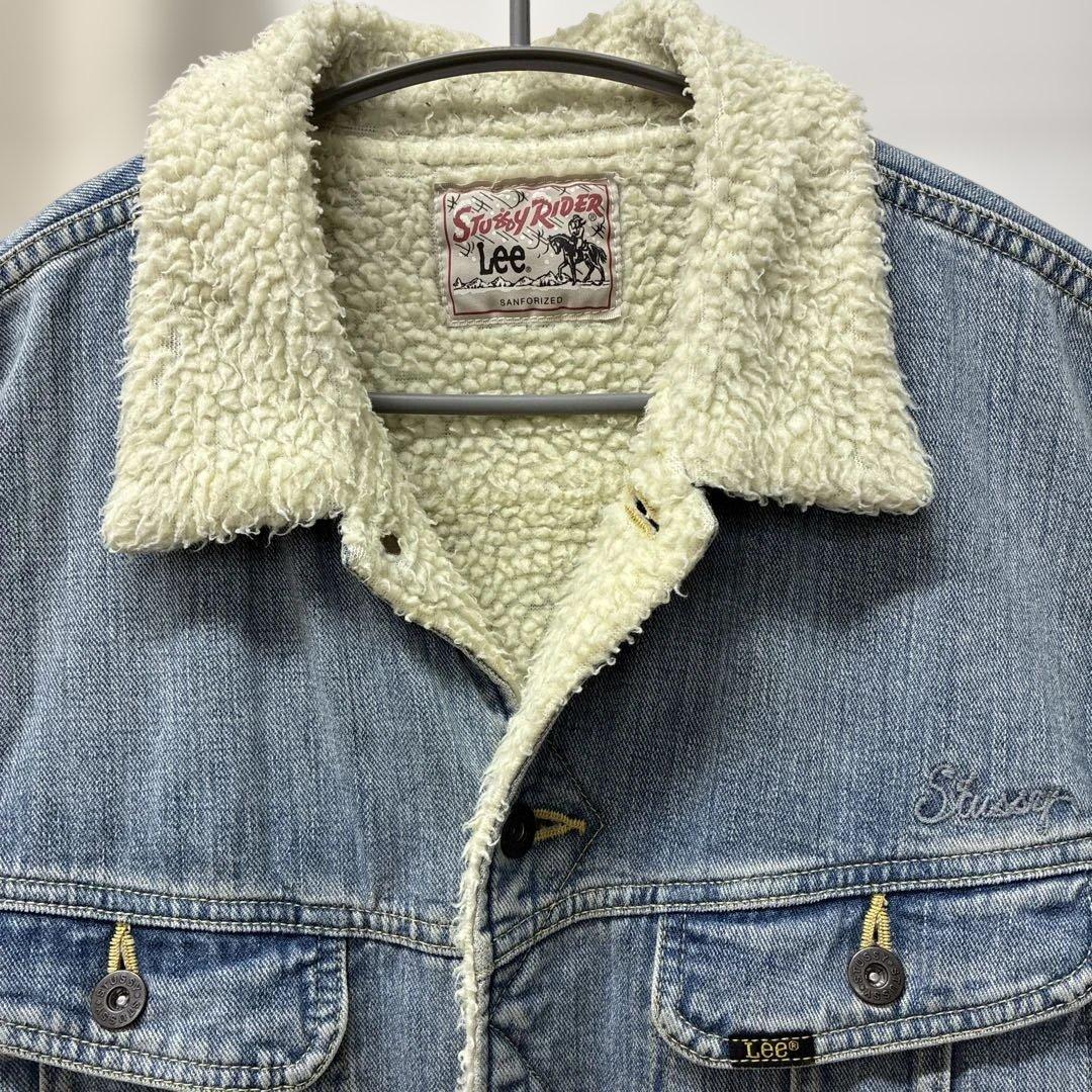 STUSSY × Lee ストームライダー ボア デニムジャケット Lサイズ