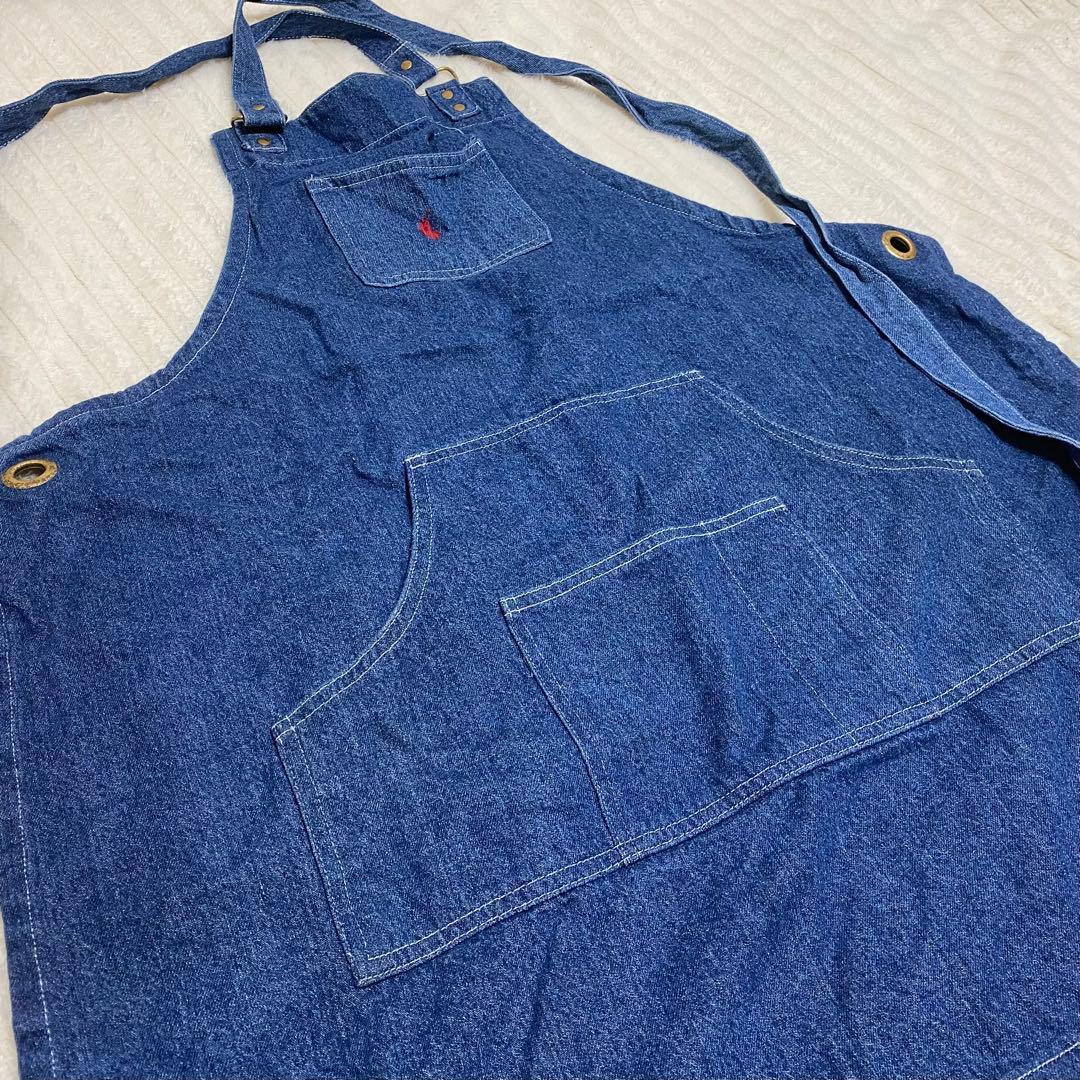 Ralph Lauren ラルフローレン デニム エプロン ブルー