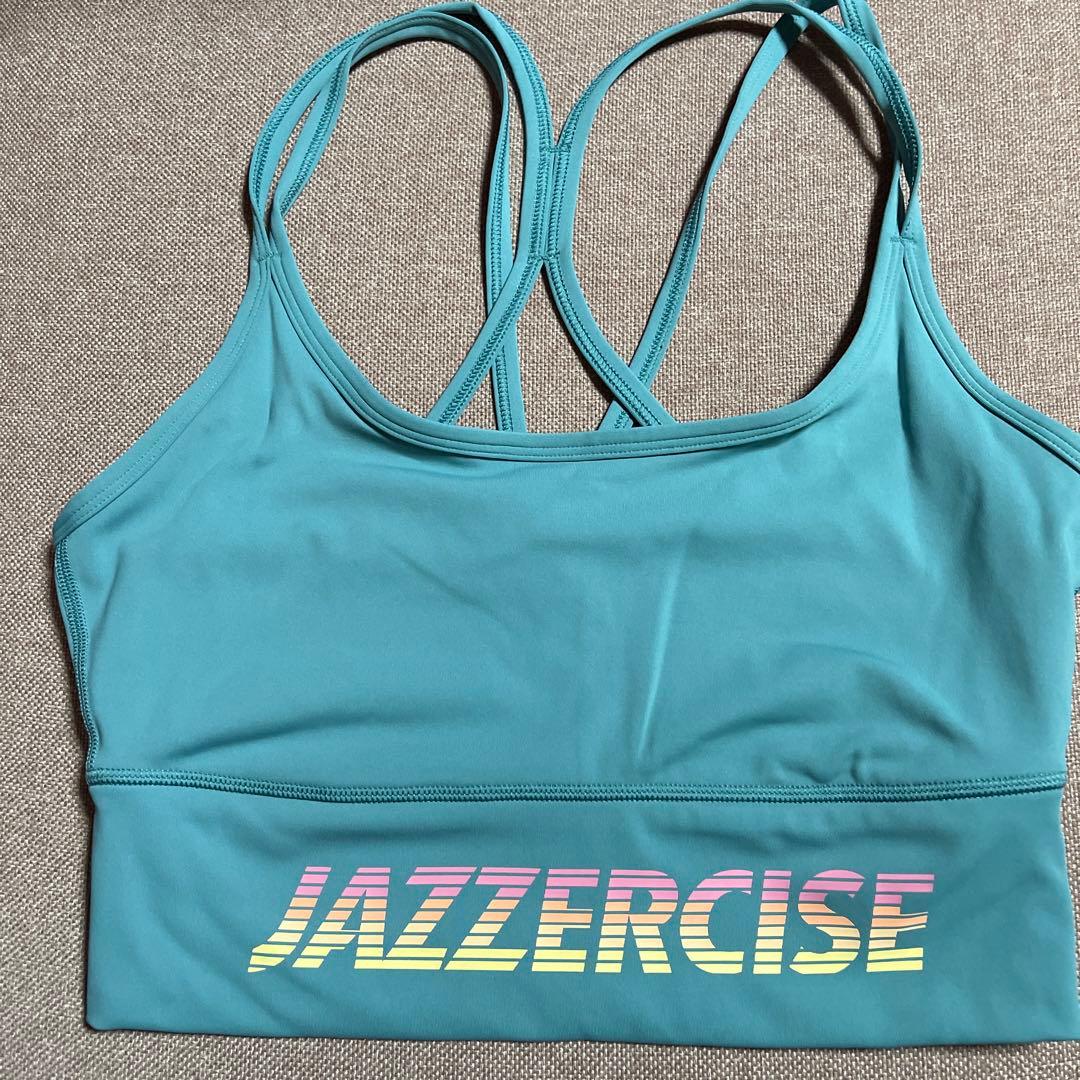 トップ M 水色 JAZZERCIZE