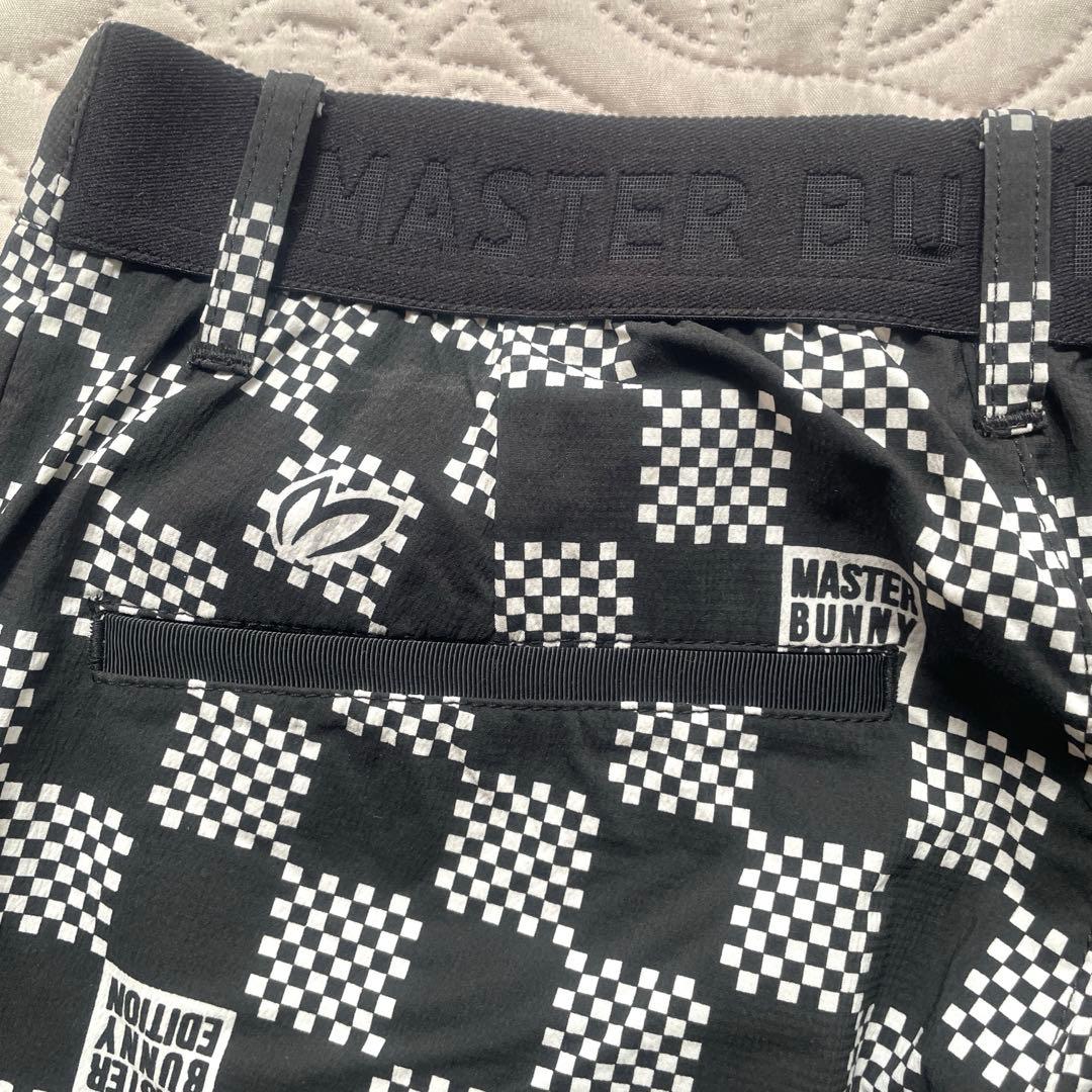 MASTER BUNNY EDITION パンツ　チェック柄　白黒　サイズ　0