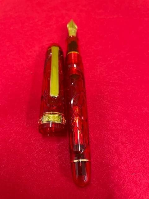 未使用品 プラチナ万年筆 #3776 センチュリー 錦秋 14k EF 即日配送