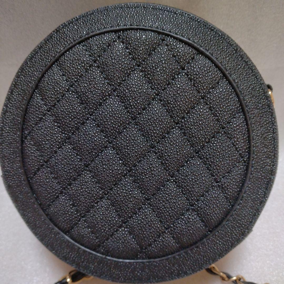 未使用美品 CHANEL ノベルティ ショルダーバッグ タンバリンバッグ 黒