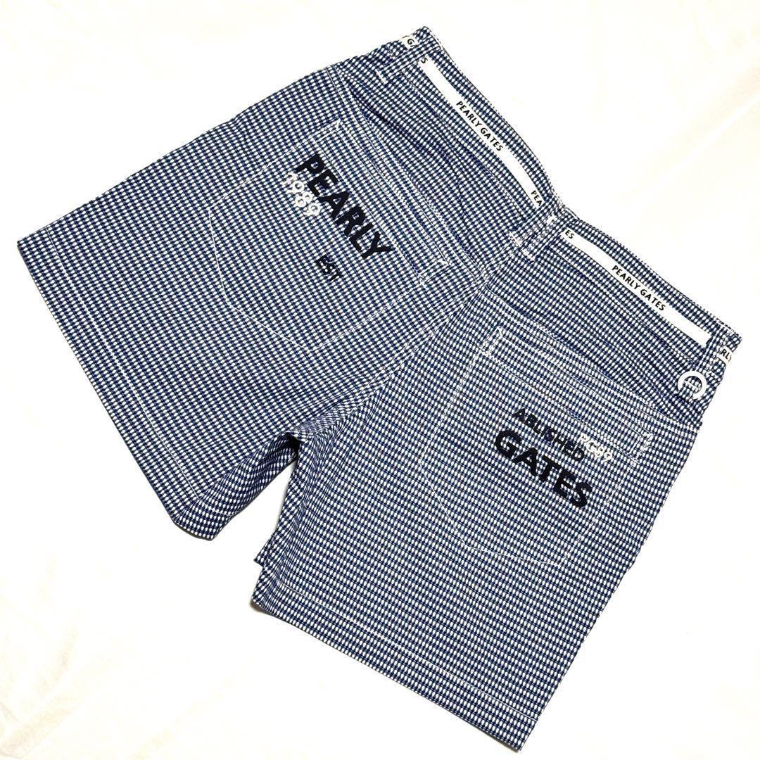 新品タグ付 パーリーゲイツ 22年モデル チェック柄 ショートパンツ ゴルフ