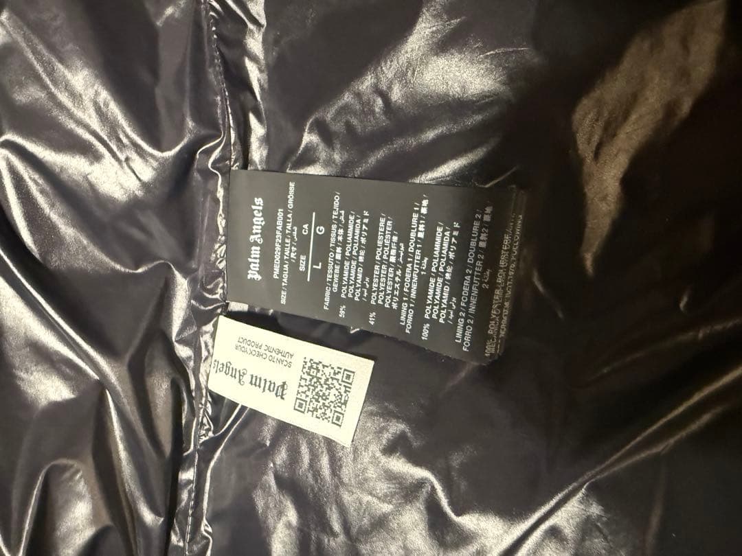 y*s様 palm angels ブラック ダウンベスト　Ｌ