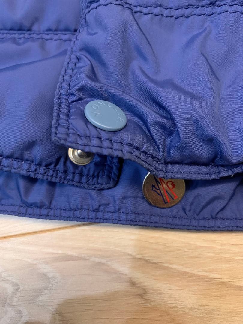 モンクレール　MONCLER 青　ダウンベスト　S（サイズ2）