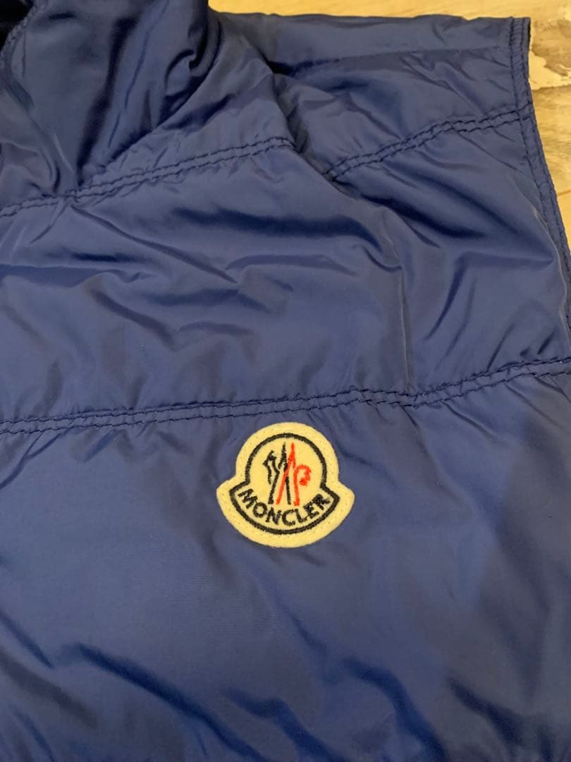 モンクレール　MONCLER 青　ダウンベスト　S（サイズ2）