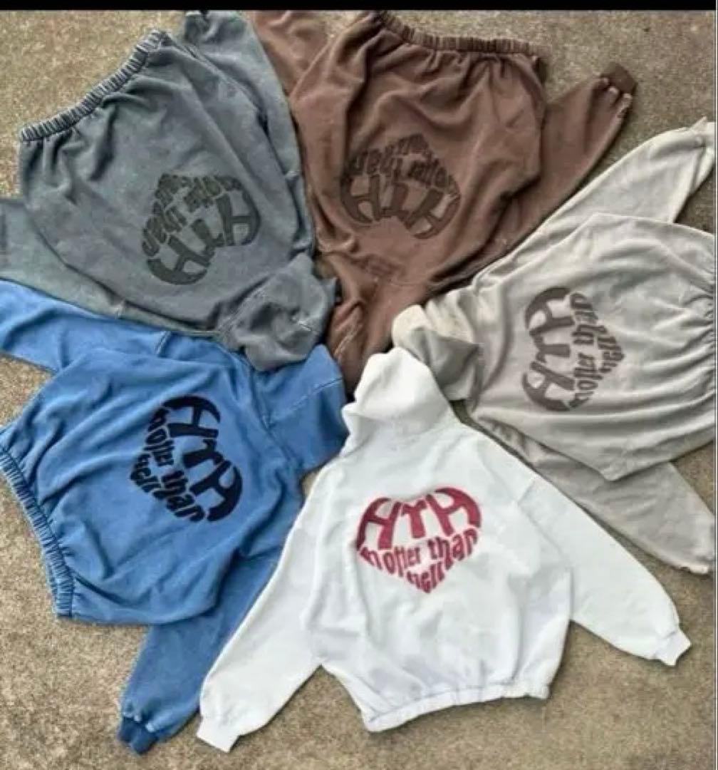 HTH vintage like Heart Logo Hoodie パーカー