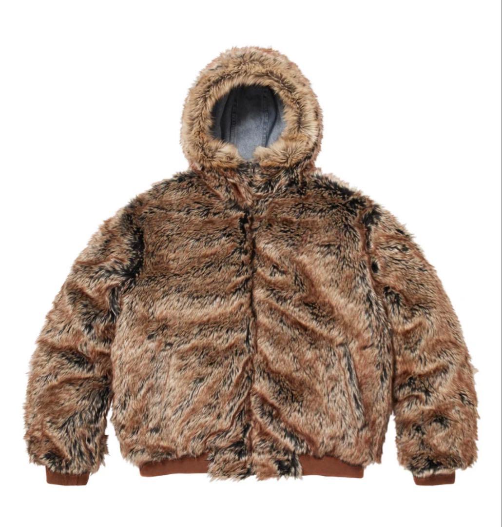 ブ*ル様 Supreme Faux Fur Hooded Work Jacket