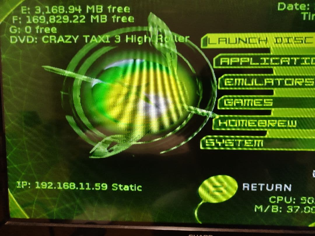 XBOX初代 EVOX化 〜トムソン HDD500GB-ROCKY5+1ゲーム