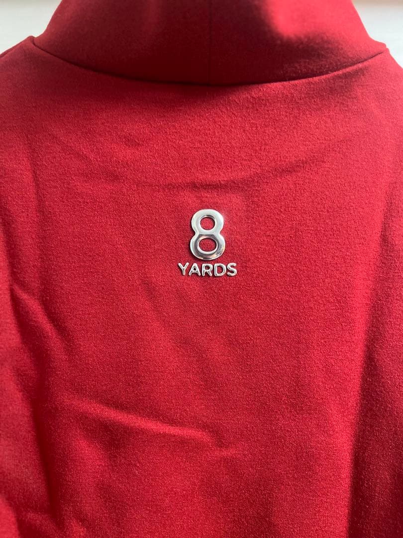 8yards 長袖ハイネックカットソー　赤