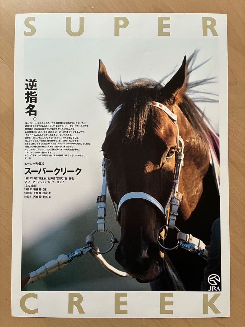 JRA ヒーロー列伝 NO.24〜31 ポスター オグリキャップ含む人気馬8枚