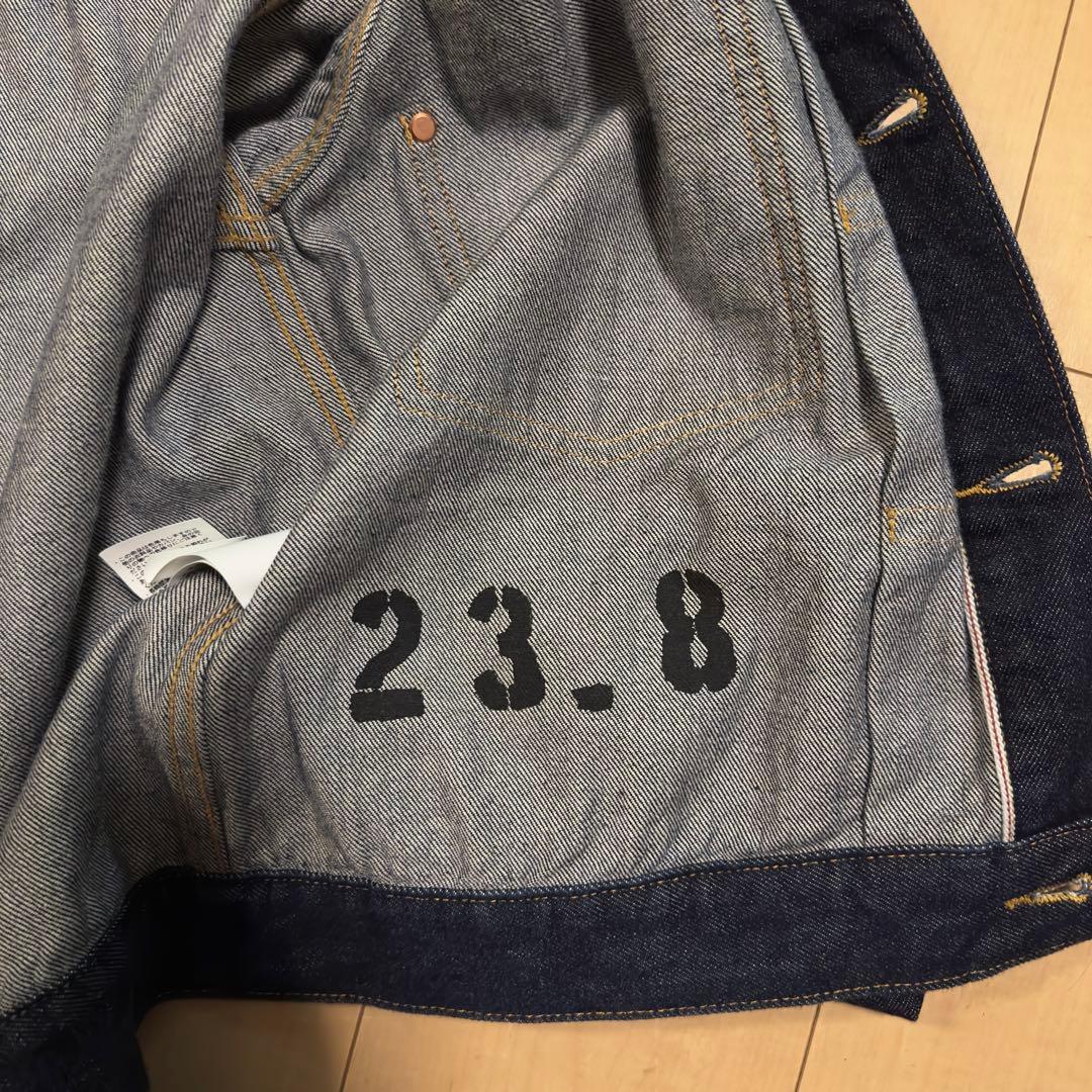 schott 1stデニムジャケット　tバック　ステンシル入り