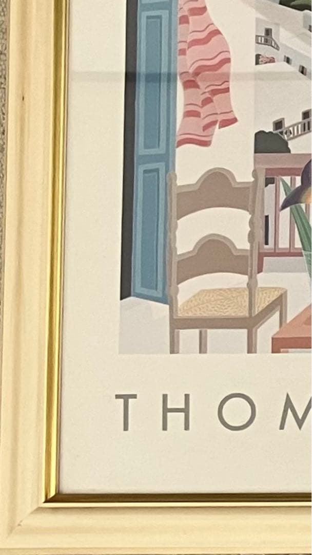 【美品】トーマス・マクナイト ミコノスの風景 MYKONOS VIEW 絵画