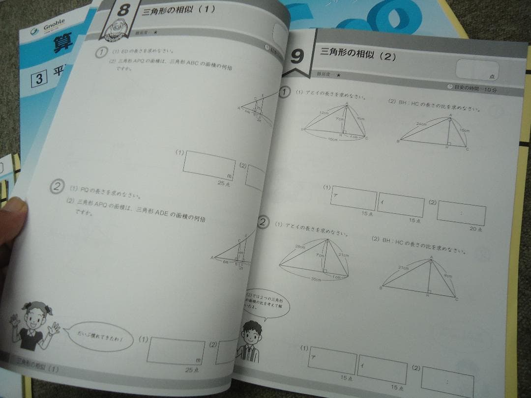 グノーブル　6年　算数G脳ワークアウト　1〜20　 2019年　書き込みほぼ無