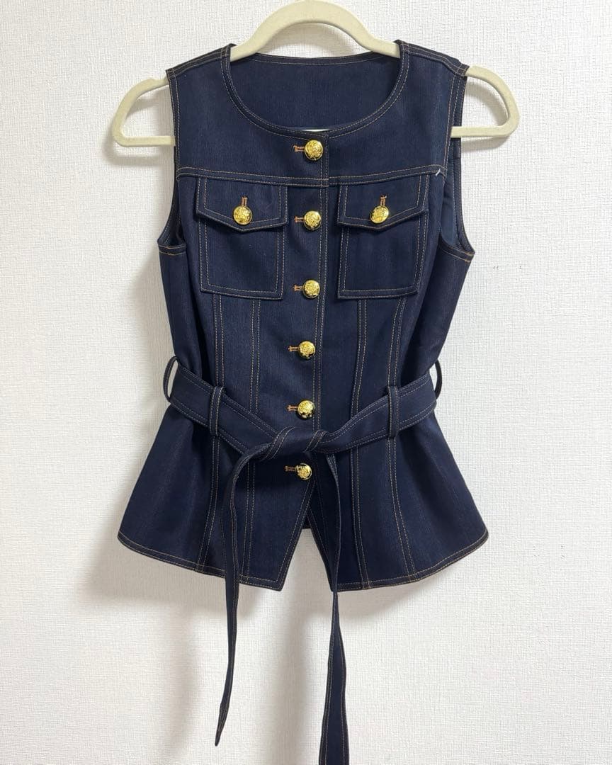 glance tokyo ♡ ゴールドバックルベルトベスト セットアップ