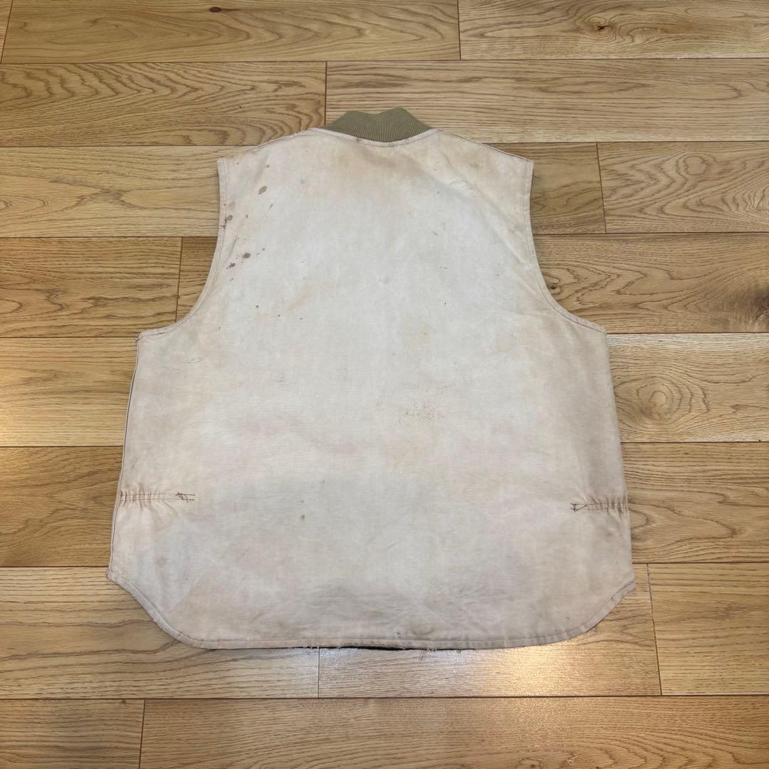 【ボロ】フェード Carhartt ベスト 90s USA製 カーハート 古着