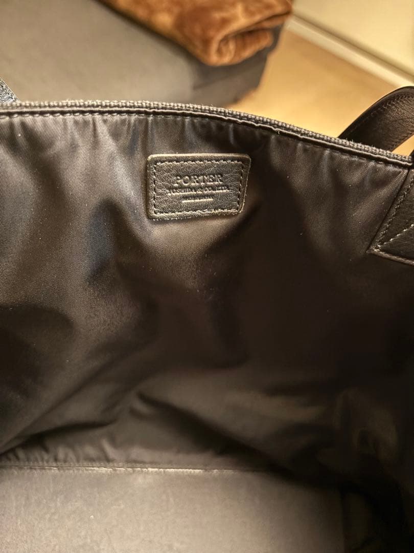 PORTER リバーシブルトートバッグ　ブラック