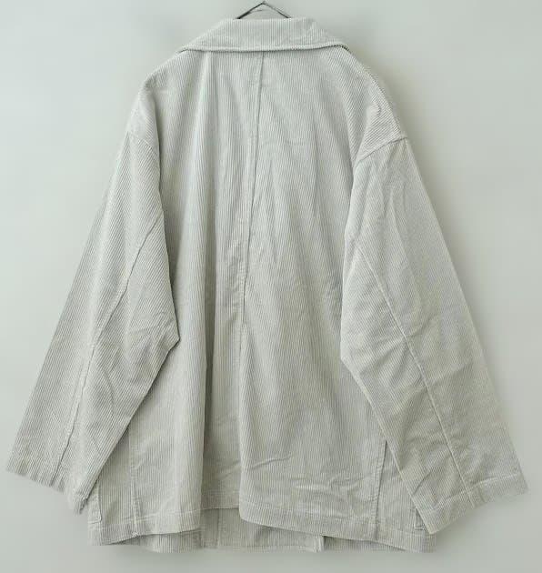24AW TOUJOURS トゥジュー　ダブルブレストサックジャケット 白