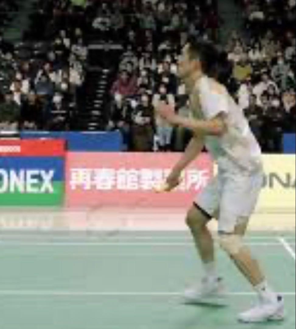 バドミントン用ホワイトパンツ ゴールドアクセント　日本代表選手着用モデル