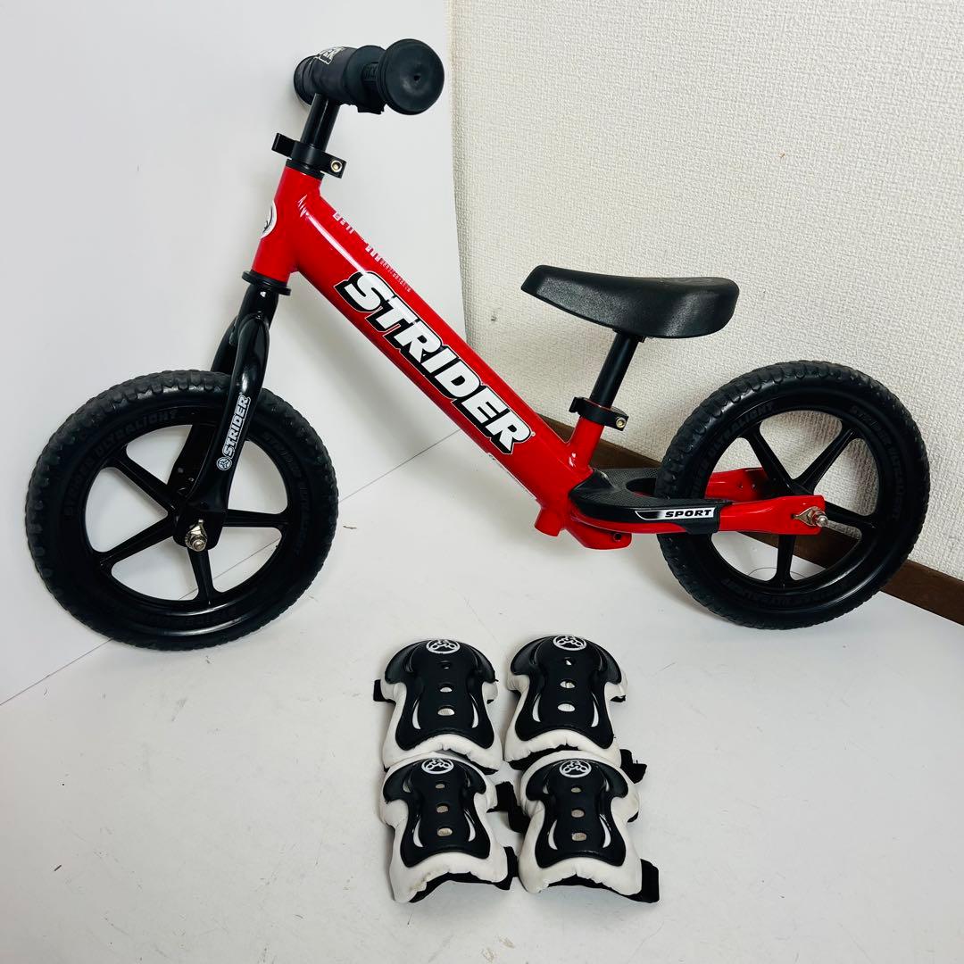正規品　ストライダー スポーツ　12インチ レッド　純正プロテクター付き