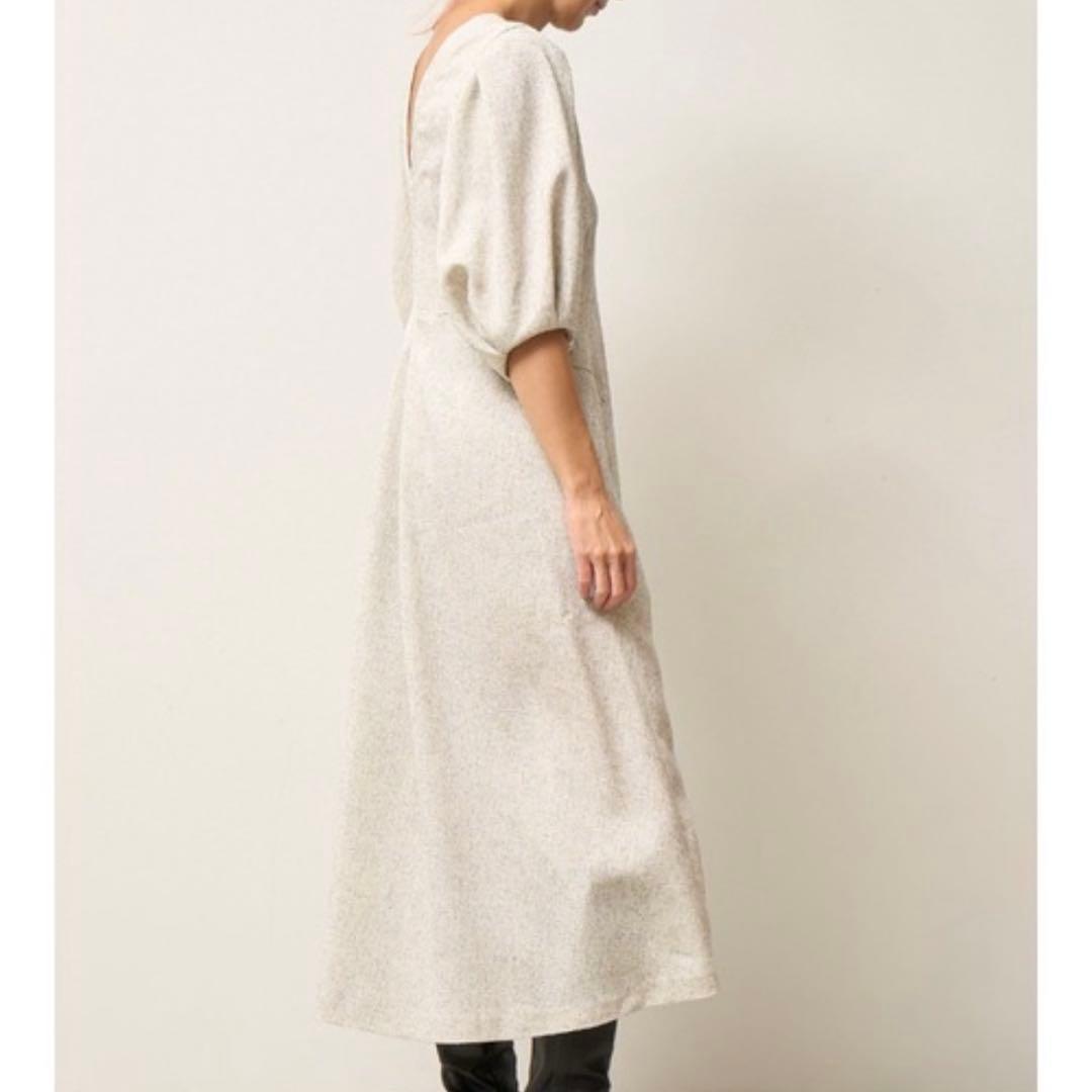 新品　未使用　styling/ スタイリング パフスリーブツイードワンピース