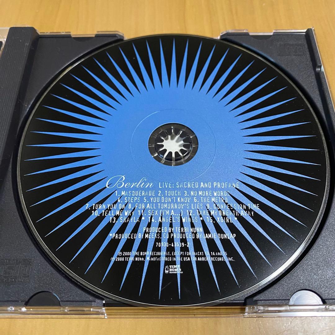 洋楽 Berlin: Live, Sacred and Profane CD