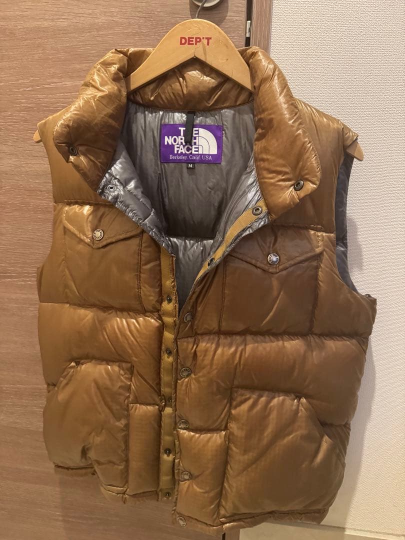THE NORTH FACE PURPLE LABEL ゴールド ダウンベスト
