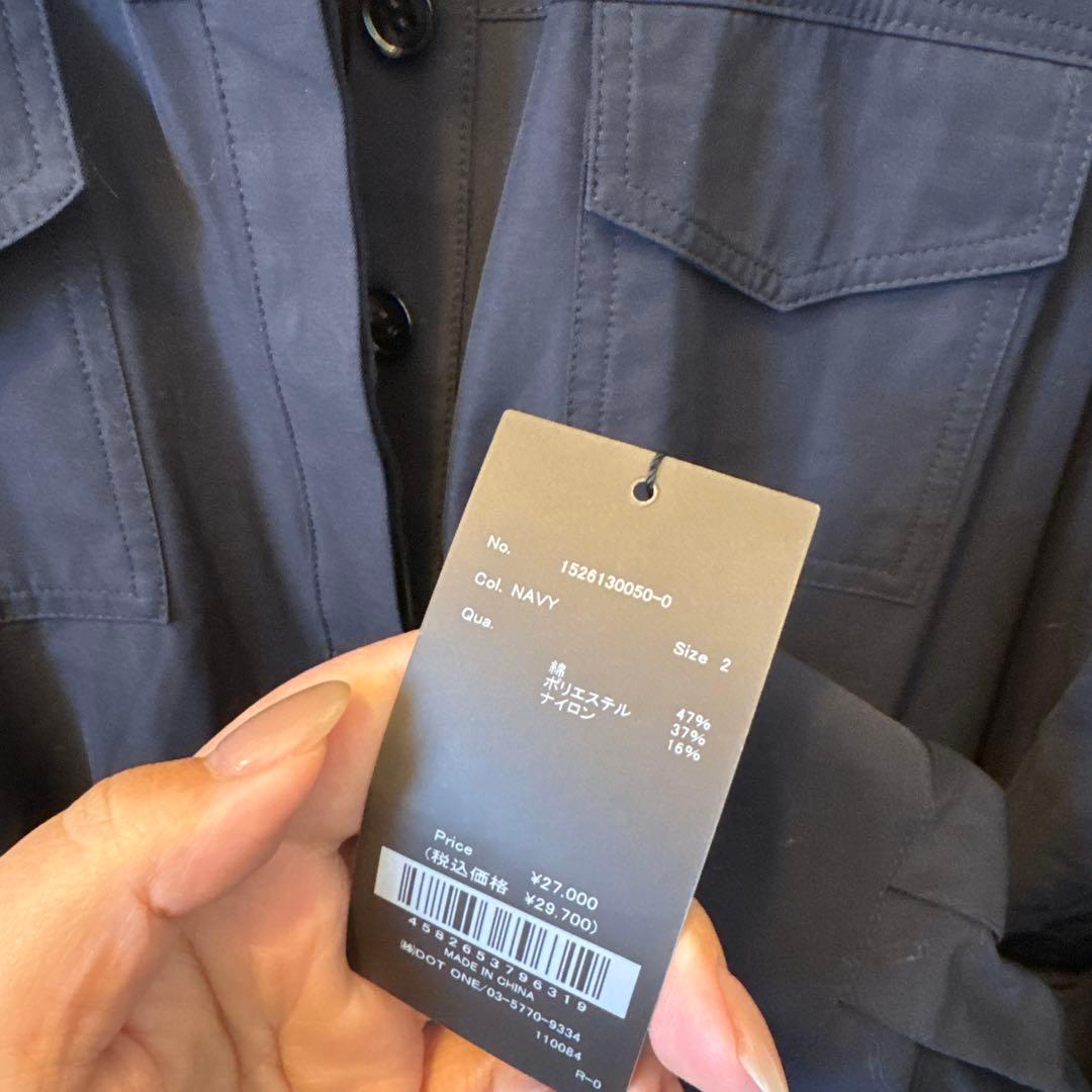 トレンチライクフレアワンピース/anuans/NAVY