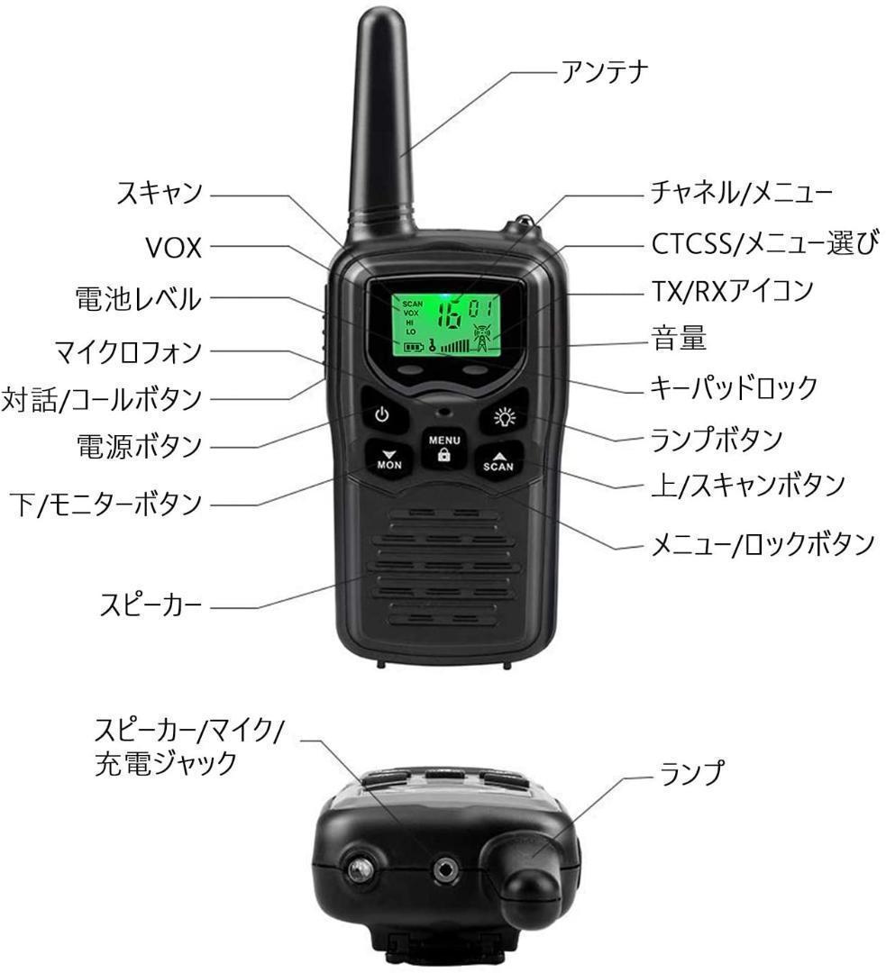 【M2806-66-45】トランシーバー 2台セット　無線機 免許不要