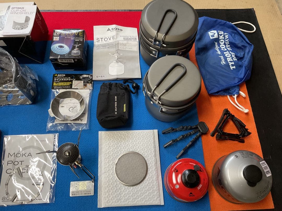 登山に最適！超軽量コンパクトなMSR&SOTO&エバニューWクッカーフルセット品