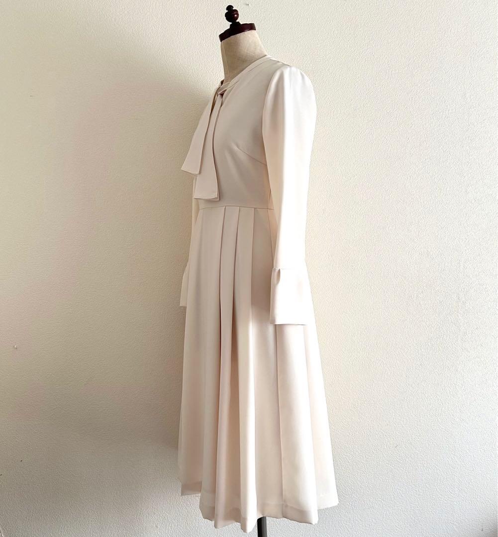 極美品CELFORD ボウタイプリーツワンピース フォーマル 卒入学 セレモニー