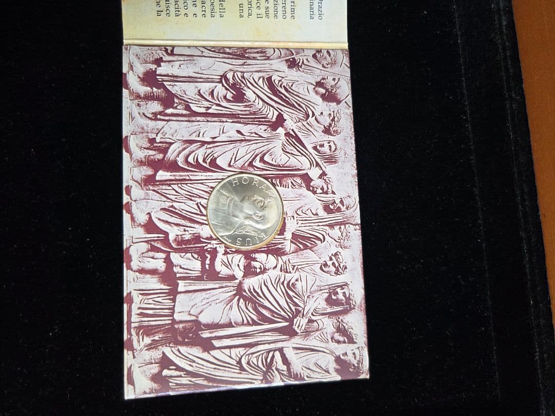 イタリア共和国　ホラティウス死去2000年記念　500リレ銀貨　1993