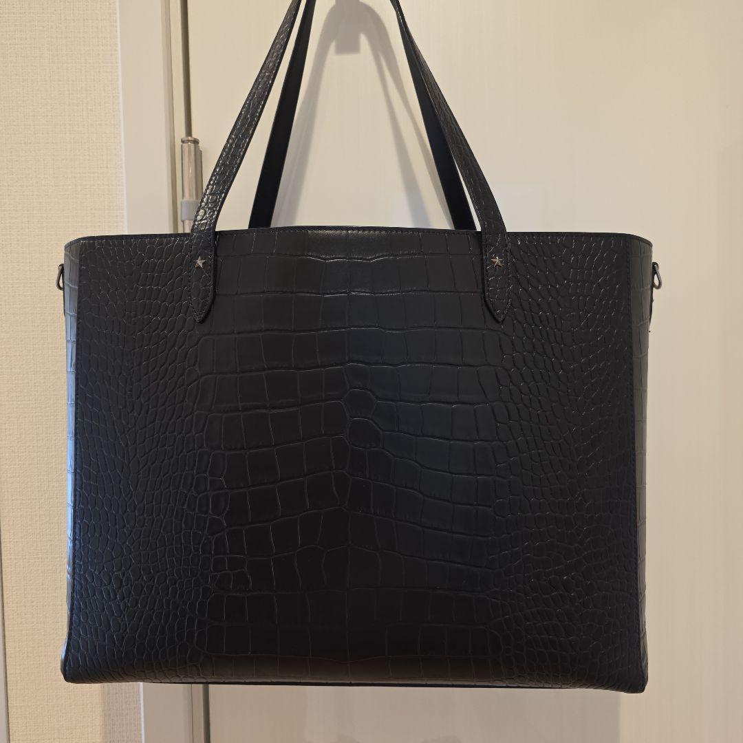 JIMMY CHOO クロコ型押しトートバッグ