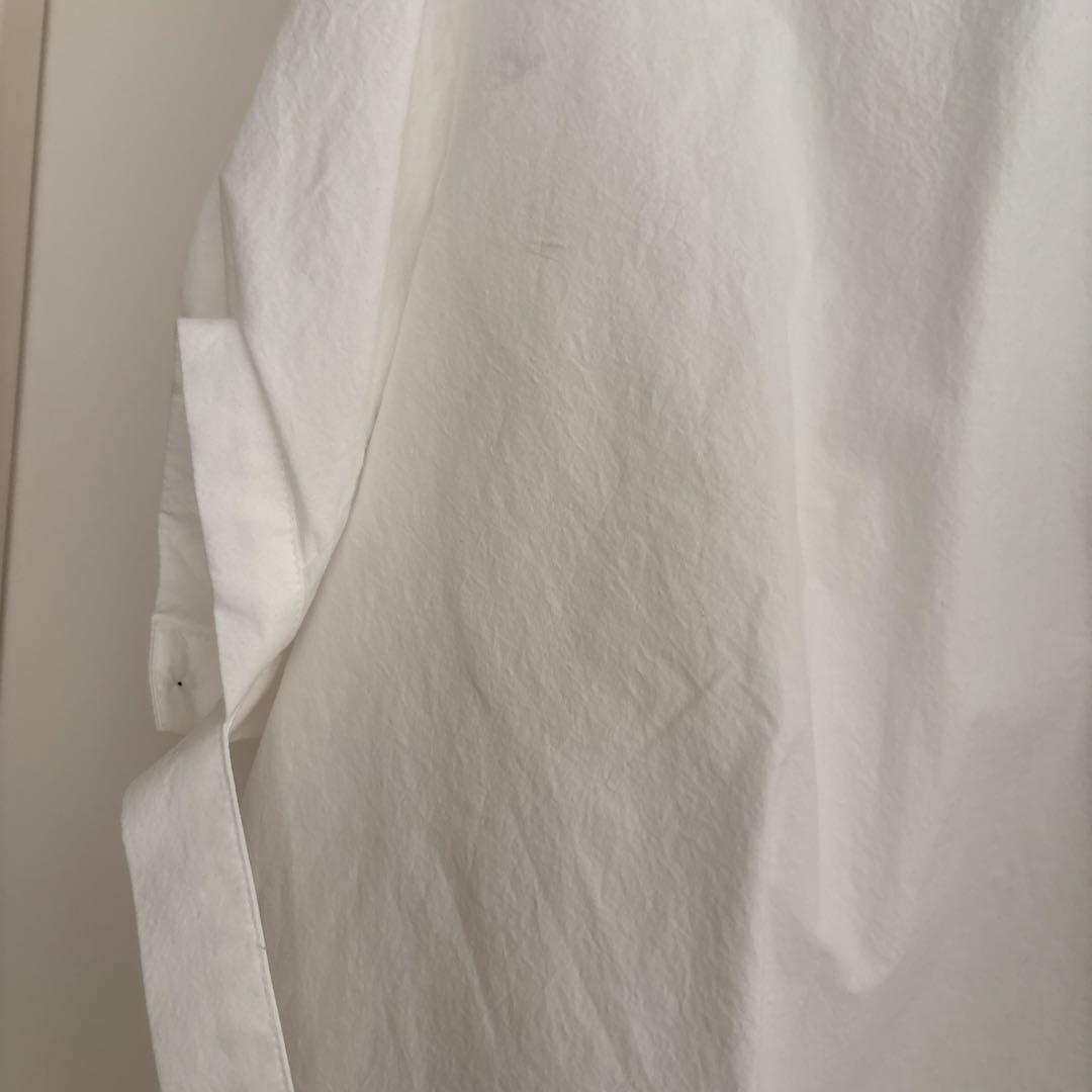 ENFOLD Washedタイプライター Wave hem SH/シャツ