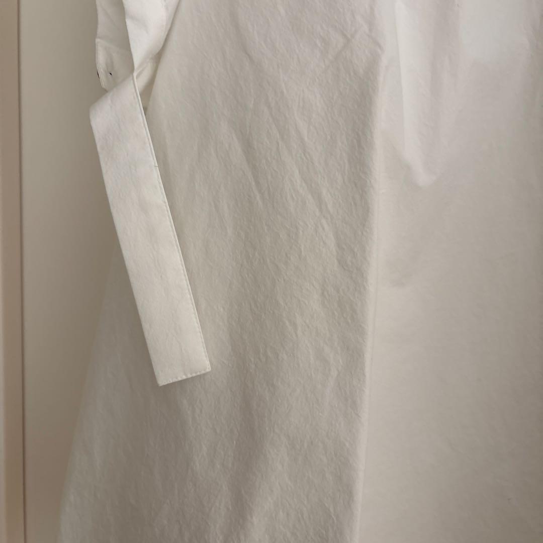 ENFOLD Washedタイプライター Wave hem SH/シャツ