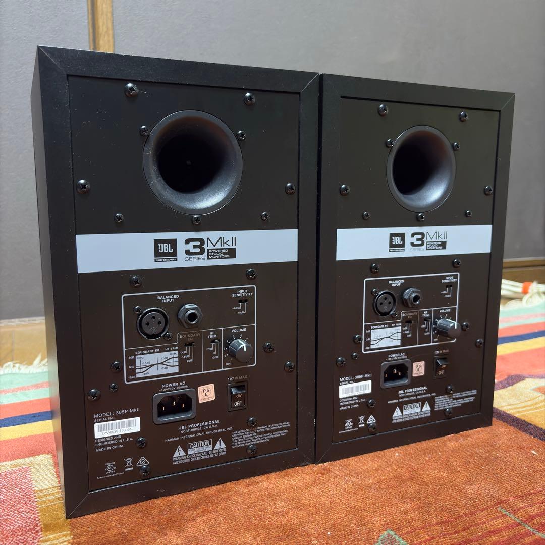 美品　JBL 305P MKⅡ スタジオスピーカー　ペア(2台)