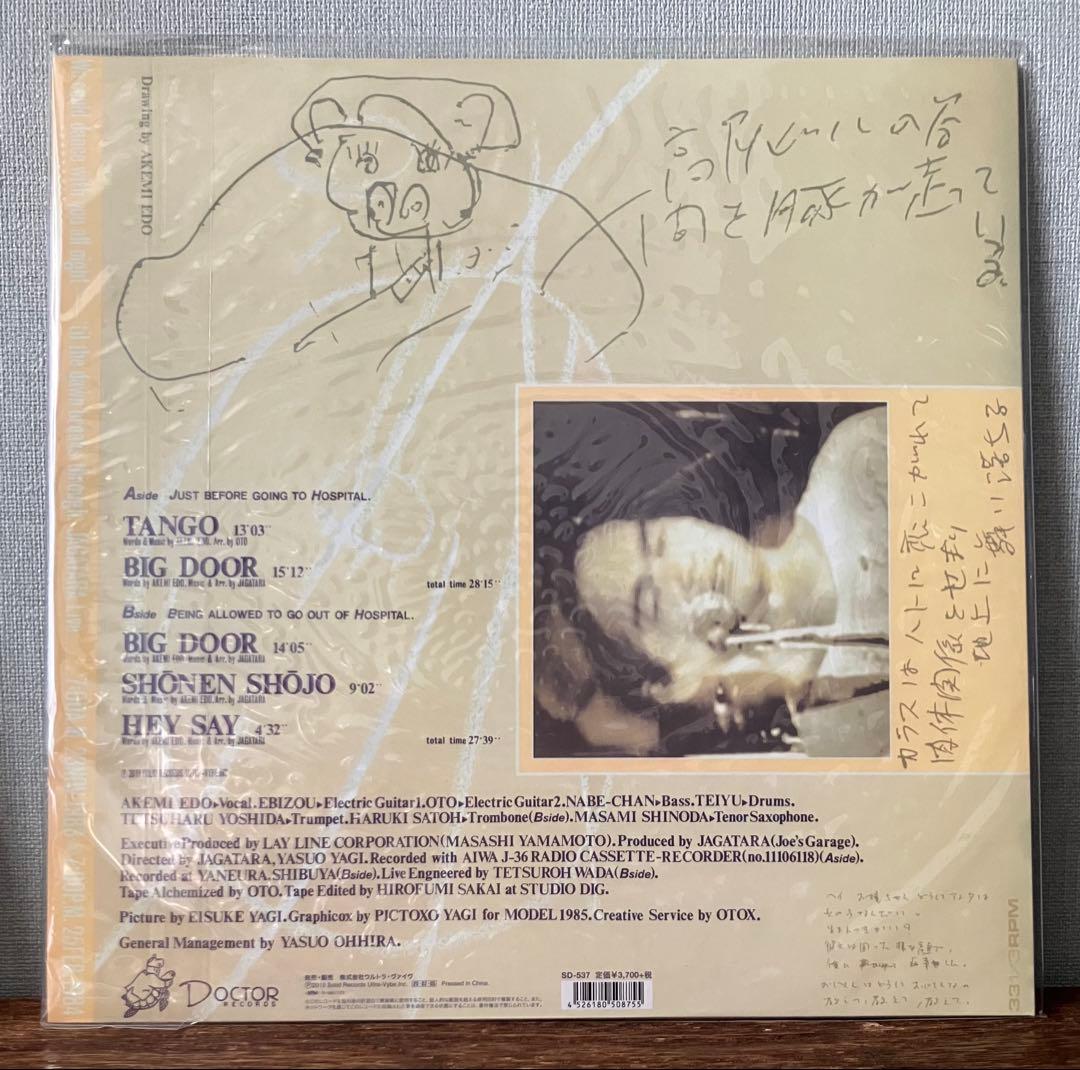 新品未使用 JAGATARA 君と踊りあかそう日の出を見るまで 再発レコード盤