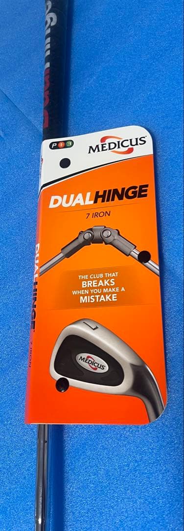 MEDICUS DUAL HINGE 7番アイアン ゴルフ練習器具。取扱説明書付