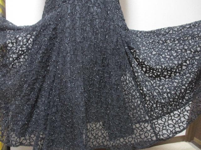 社交ダンス　新品未使用　U:NAユーナー　黒レースにキラッと★ワンピース