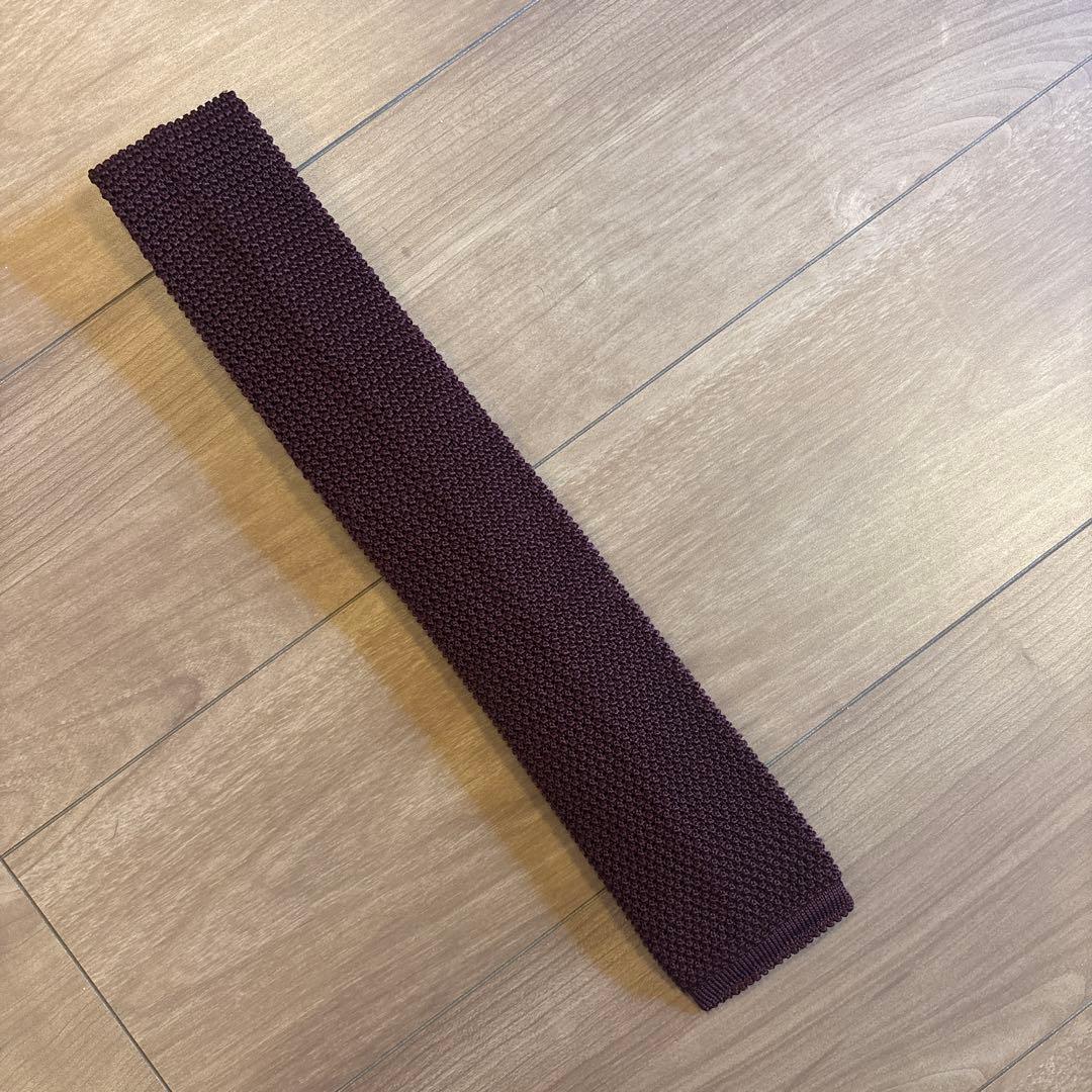 TIE YOUR TIE タイユアタイ ボルドー ニットタイ