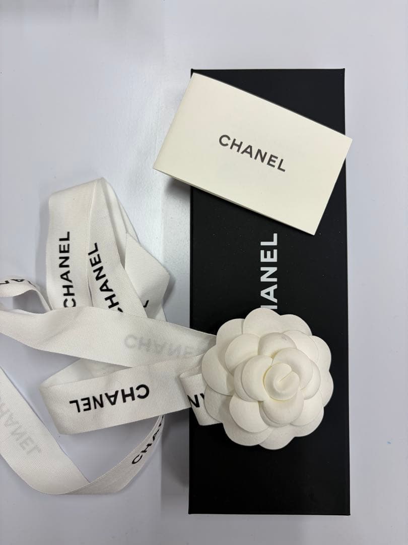 【美品】CHANEL シルク ツイルスカーフ 黒