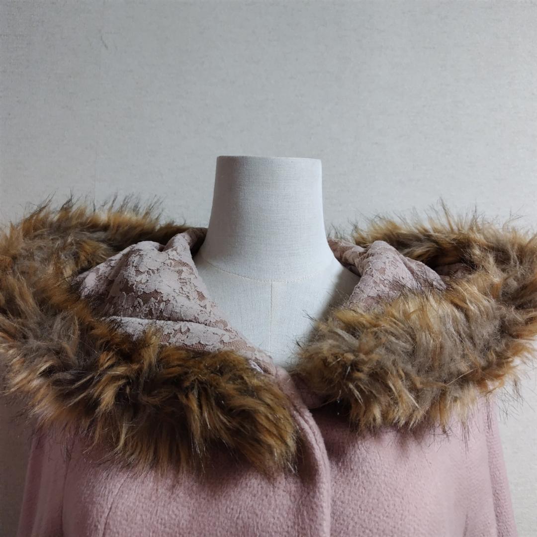 新品タグ付き　axes femme　フーテッドポンチョコート