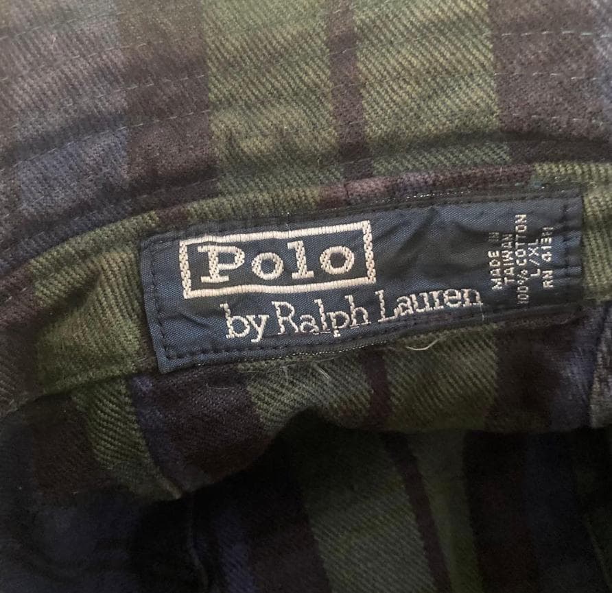 90's 00's Polo Ralph Lauren ハット ブラックウォッチ