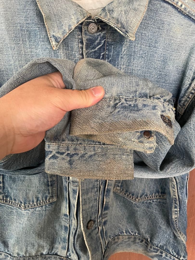 片面タブ！Levi's 507XX サイズ50 身幅63cm ハギ付き 革パッチ